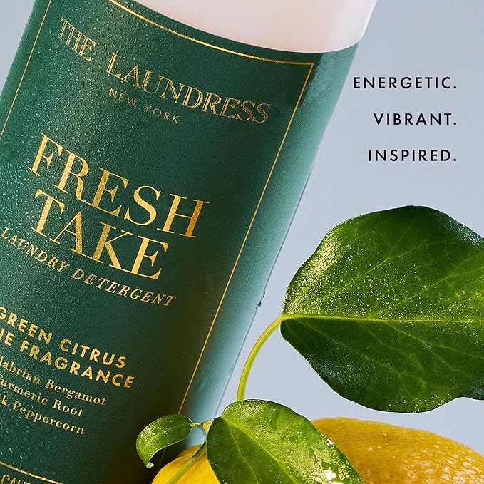 The Laundress Fresh Take Luxury Laundry Detergent, Long-Lasting Green Citrus Fragrance up to 7 Days of Scent, BioRadiance Enzyme Technology, Keep Clothes Vibrant for Longer, USDA Biobased, 15 Loads