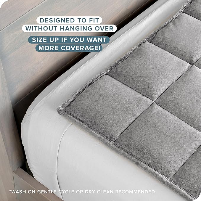 Bare Home Weighted Blanket King Size 30lb (80" x 87") for Adults - Minky Fleece - Premium Heavy Blanket Nontoxic Glass Beads (Light Grey, 80"x87")