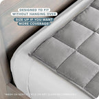 Bare Home Weighted Blanket King Size 25lb (80" x 87") for Adults - Minky Fleece - Premium Heavy Blanket Nontoxic Glass Beads (Light Grey, 80"x87")