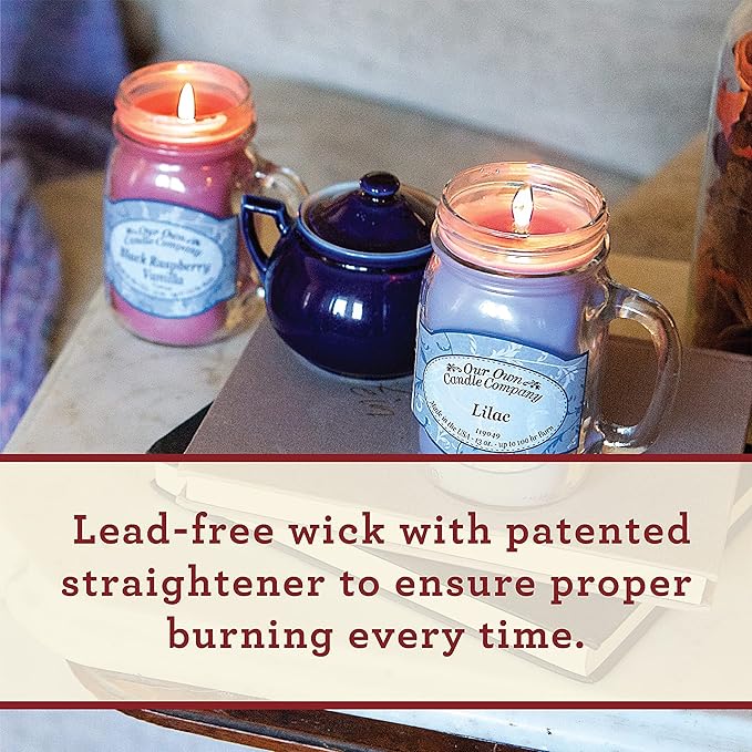 Our Own Candle Company, Snickerdoodle Scented Mason Jar Candle, 100 Hour Burn Time, 13 Ounces